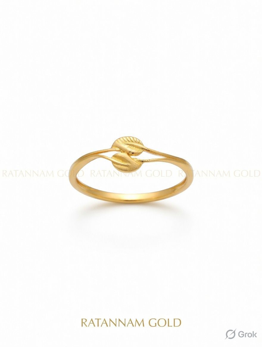 erdant Whisper Leaf Ring – Nature-Inspired Bypass Band